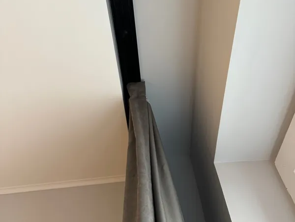 Карниз Шина черный комплект 3-х ряд ПВХ Волшебная палочка 2,0м