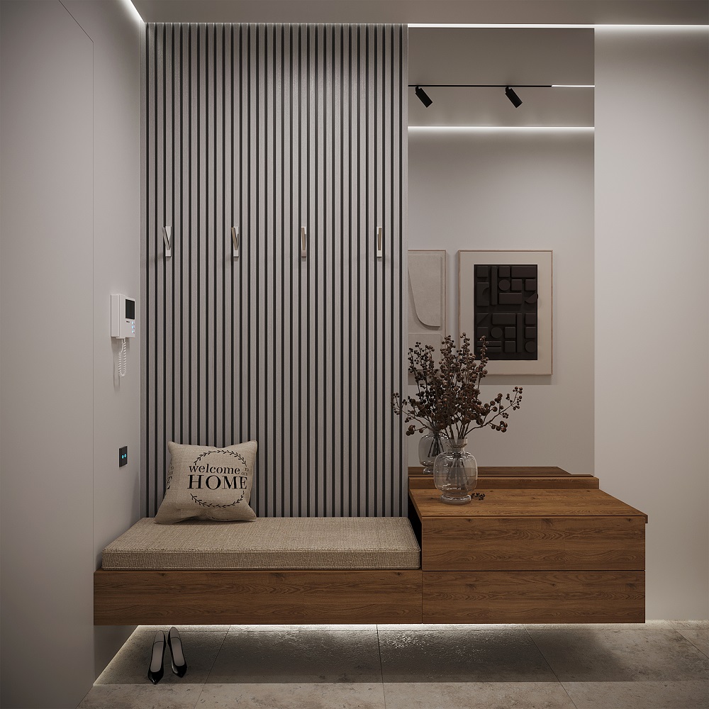 Рейка завершающая с монтажной планкой для панелей МДФ 2,75м L07 Ель сибирская