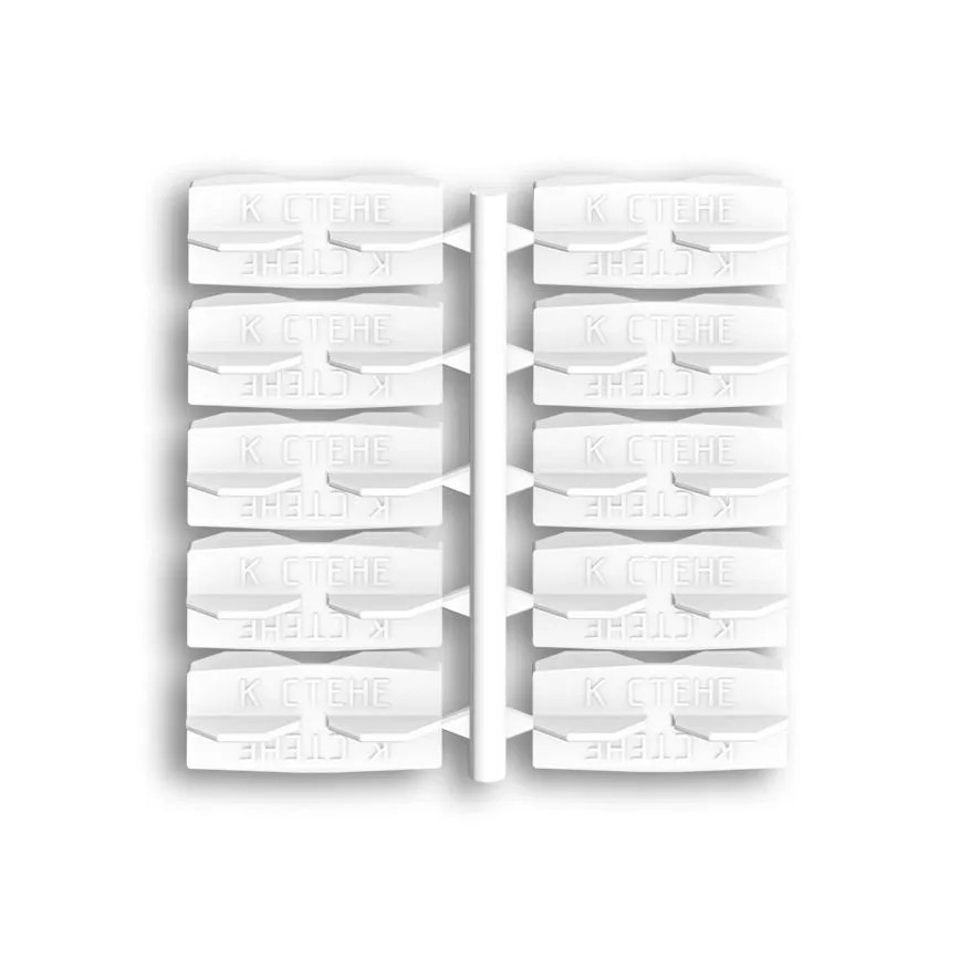 Соединители универсальные прямые и угловые для плинтуса ПВХ Дюра ИДЕАЛ 80мм 10шт/уп 001 Белый