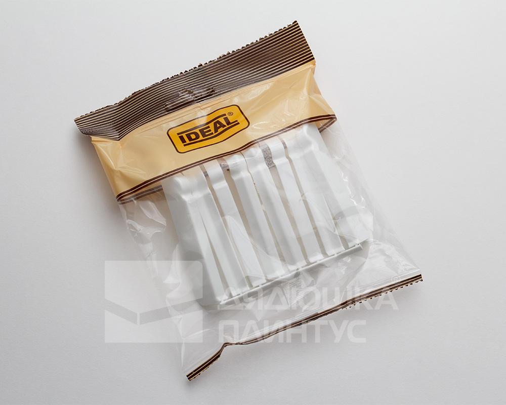 Накладки для плинтуса фигурного ПВХ Дюра ИДЕАЛ 80мм  001 Белый