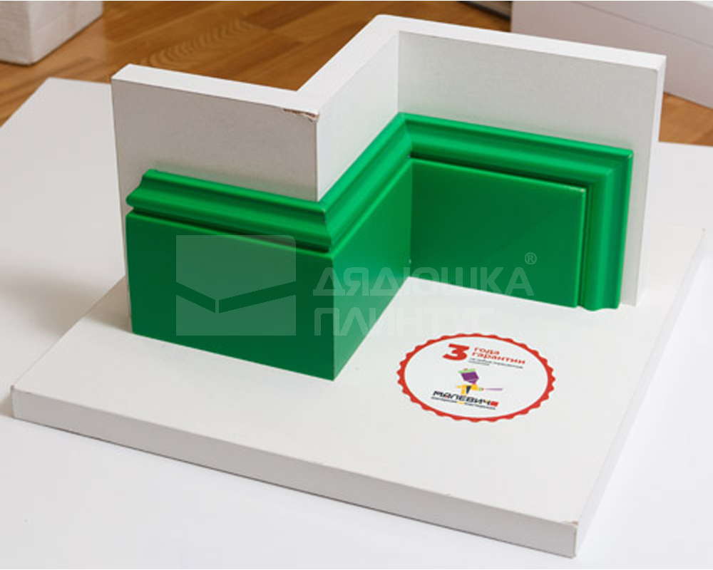 Плинтус ПОЛИСТИРОЛ HI WOOD B100C 100мм х 13мм х 2,0м. Окраска включена в стоимость