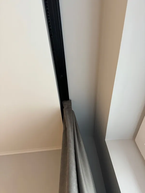 Карниз Шина черный комплект 2-х ряд ПВХ Волшебная палочка 3,0м