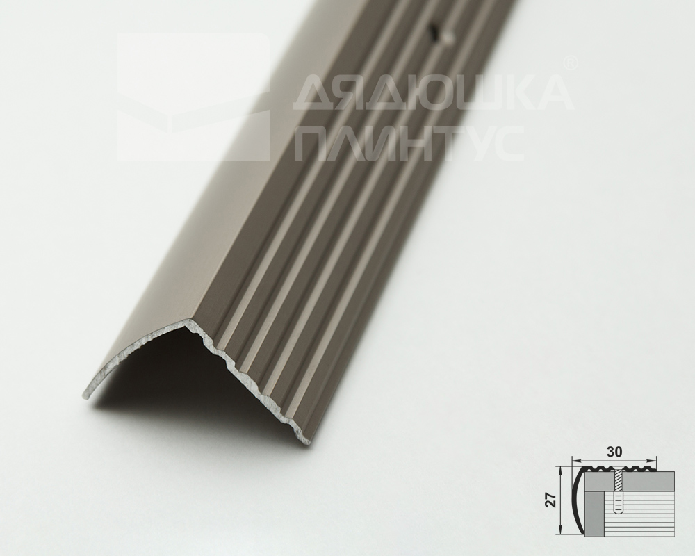 Порог угловой ПУ 04.2700.242л Шампань