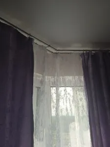 Карниз двухрядный кованый УЮТ d16мм 2,4м Белый