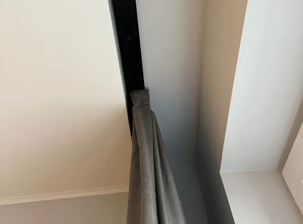 Карниз Шина черный комплект 2-х ряд ПВХ Волшебная палочка 4,0м