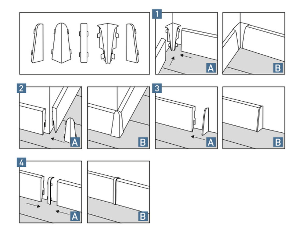 Плинтус Arbiton VIGO60 002 Серый 2,2 м