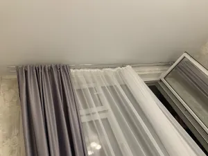 Карниз двухрядный кованый УЮТ d25мм 2,0м Белый/Золото