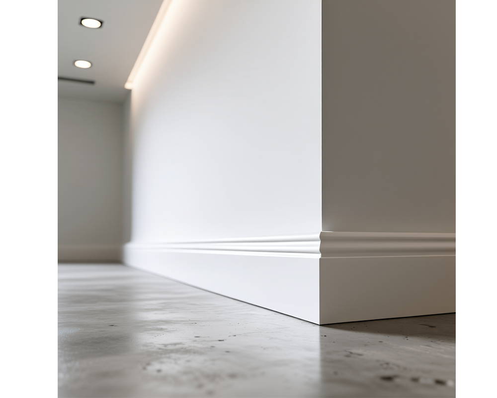 Плинтус из полистирола высокой плотности HI WOOD B80C 80мм х 11мм х 2,0м.