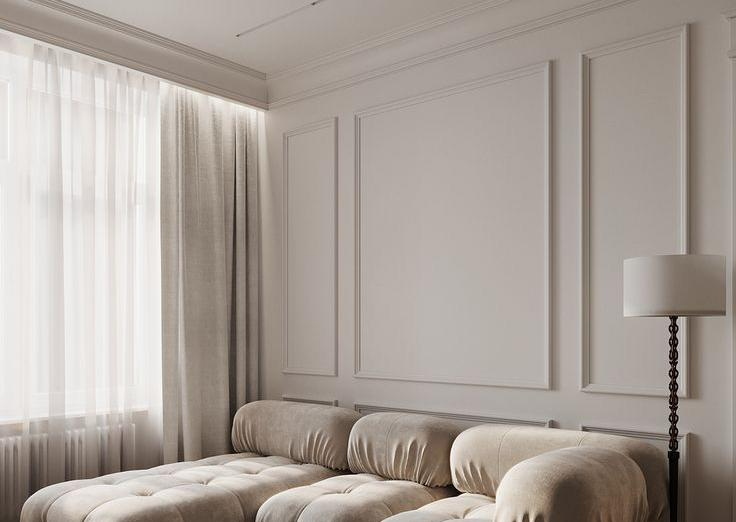 Молдинг из полистирола высокой плотности NMC FL10 Wallstyl 50*8*2000. Покраска под заказ