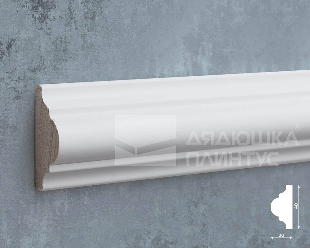 Молдинг Волшебная палочка MSST 107 38*18*2000мм Белый под покраску