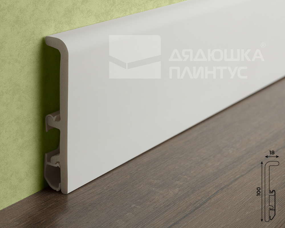 Плинтус Дуэт СОЛИД 1 UHD 55/80 2,0 м, Окраска включена в стоимость