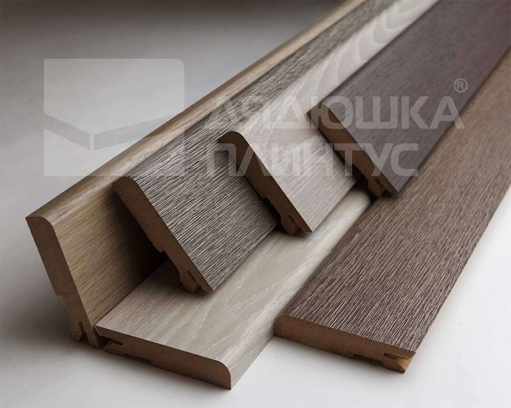Плинтус МДФ Лука Пл 80МДФ.2700.Point line 24040 Дуб кантри белый