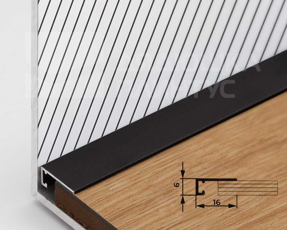 Микроплинтус MSAPL 01.2700.15 Анод черный