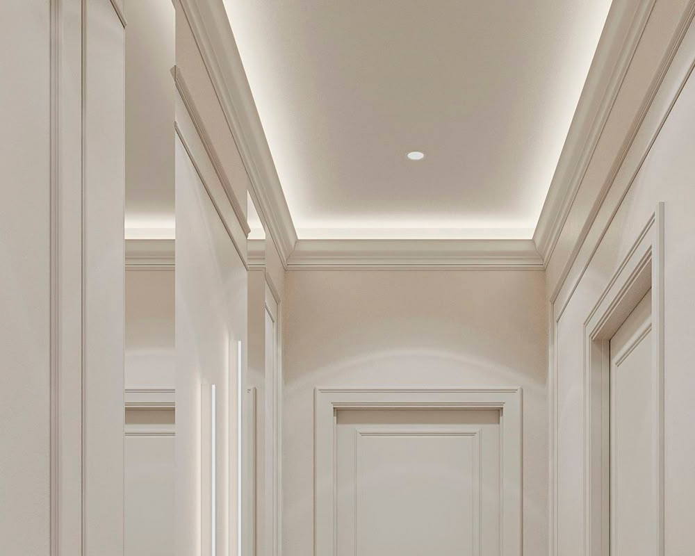 Карниз потолочный NMC WT25 80*80*2000 Белый под покраску