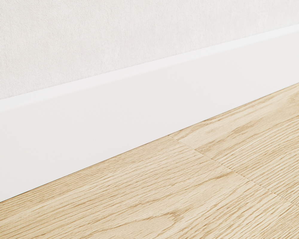 Плинтус напольный Salag Alpha 100 Белый 2,4м