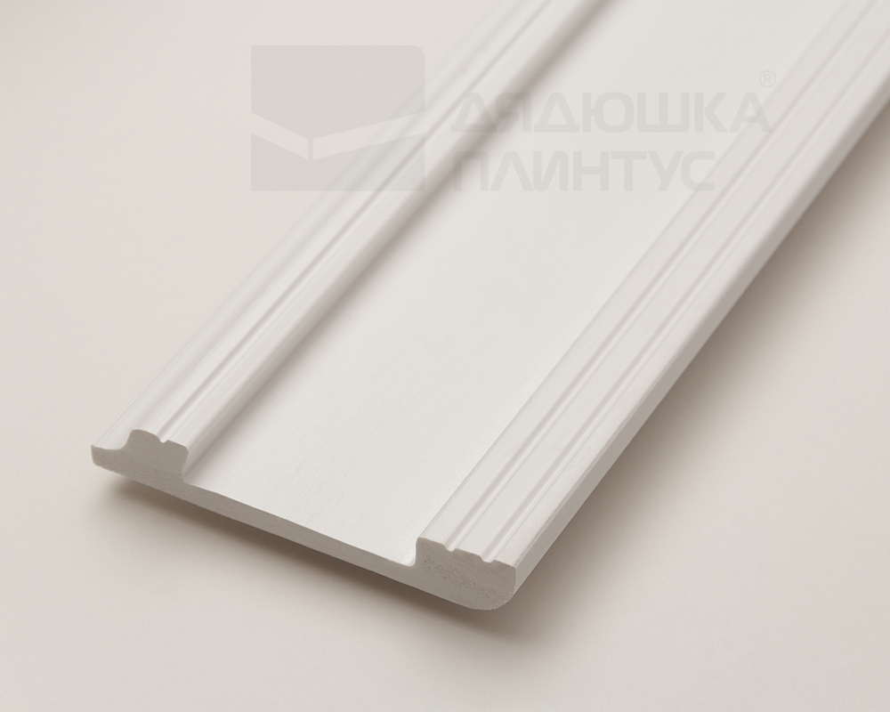 Плинтус СОЛИД 1 UHD 05/80 80*13*2000 Белый под покраску