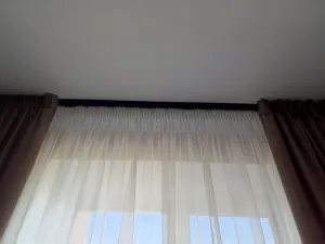 Карниз Шина черный комплект 3-х ряд ПВХ Волшебная палочка 2,0м