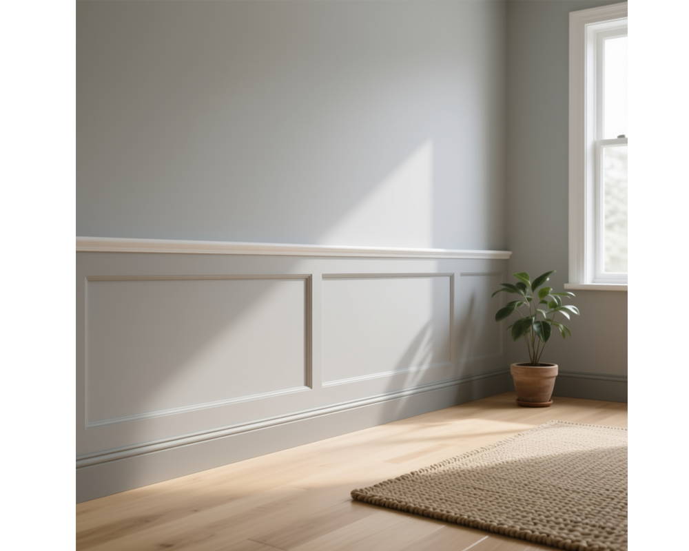 Плинтус из полистирола высокой плотности HI WOOD B100C 100мм х 13мм х 2,0м.