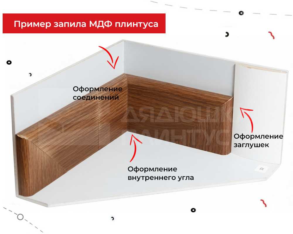 Плинтус МДФ Лука Пл 100-3МДФ.2700.Point line 24016