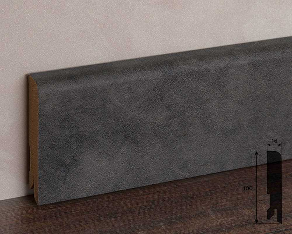 Плинтус МДФ Лука Пл 100-1МДФ.2700.Point line 24064 Бетон лофт графит