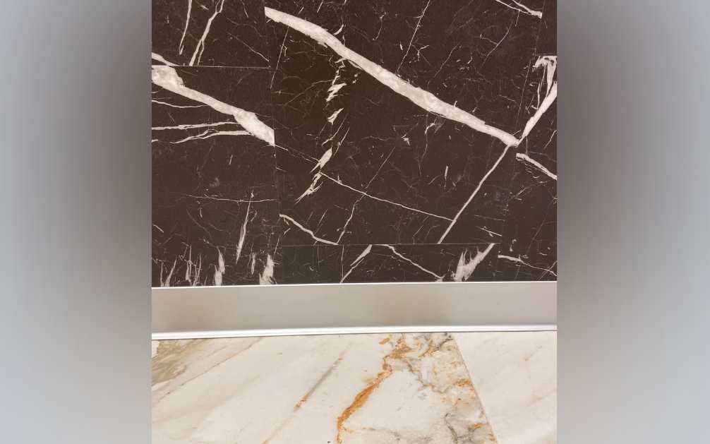 Плинтус алюминиевый Волшебная палочка 80 мм 3,0 м Серебро матовое