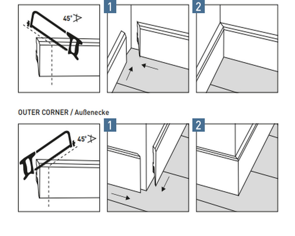 Плинтус Arbiton VIGO60 002 Серый 2,2 м