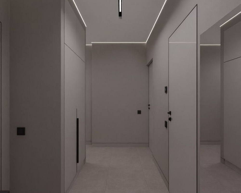 Плинтус алюминиевый потолочный под гипсокартон Волшебная палочка 10 мм 3,0 м Чёрный матовый