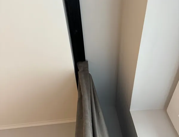 Карниз Шина черный комплект 3-х ряд ПВХ Волшебная палочка 2,2м