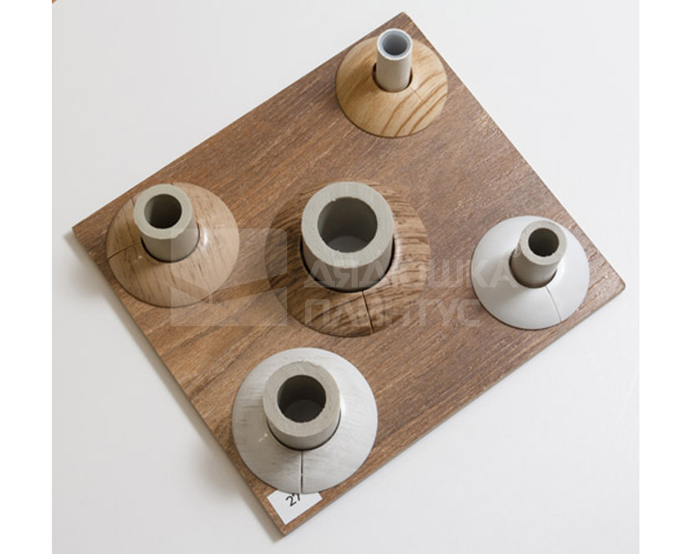 Обвод для труб универсальный ПВХ ИДЕАЛ Ф25-34 001 Белый