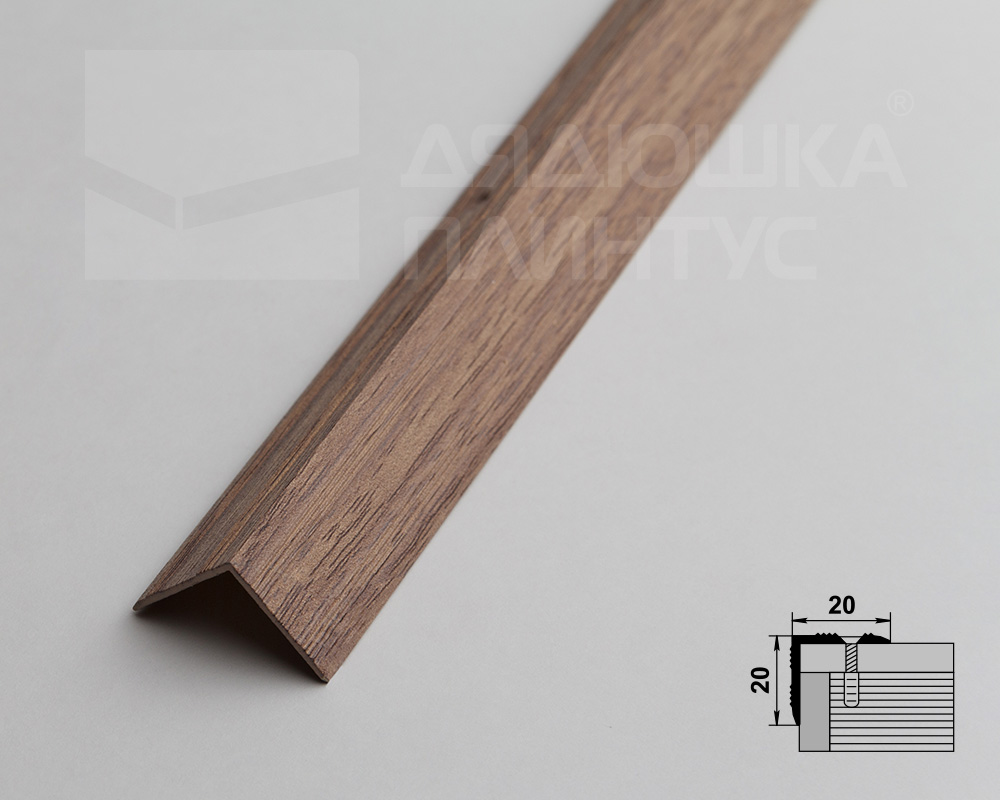 Порог угловой MSC 20*20.900.087 Дуб беленый